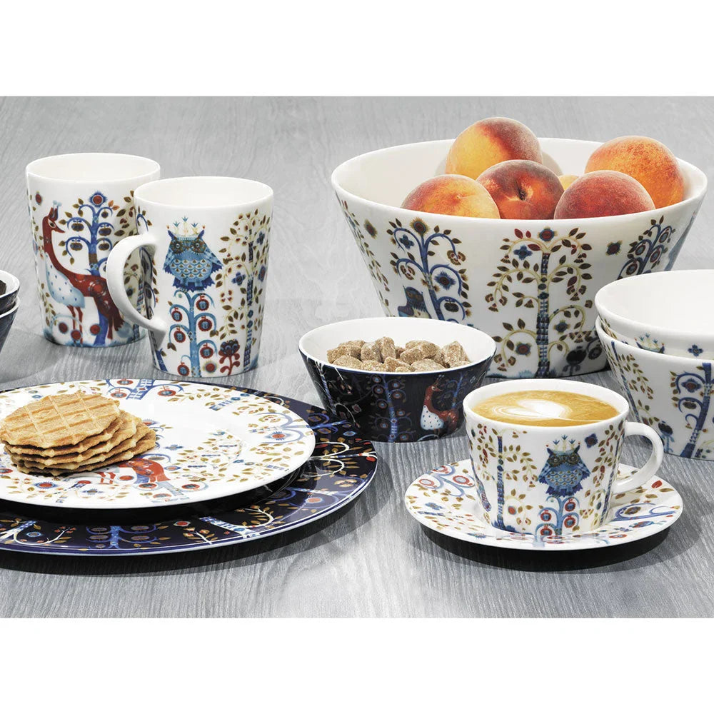 Keramisch servies met patroon.