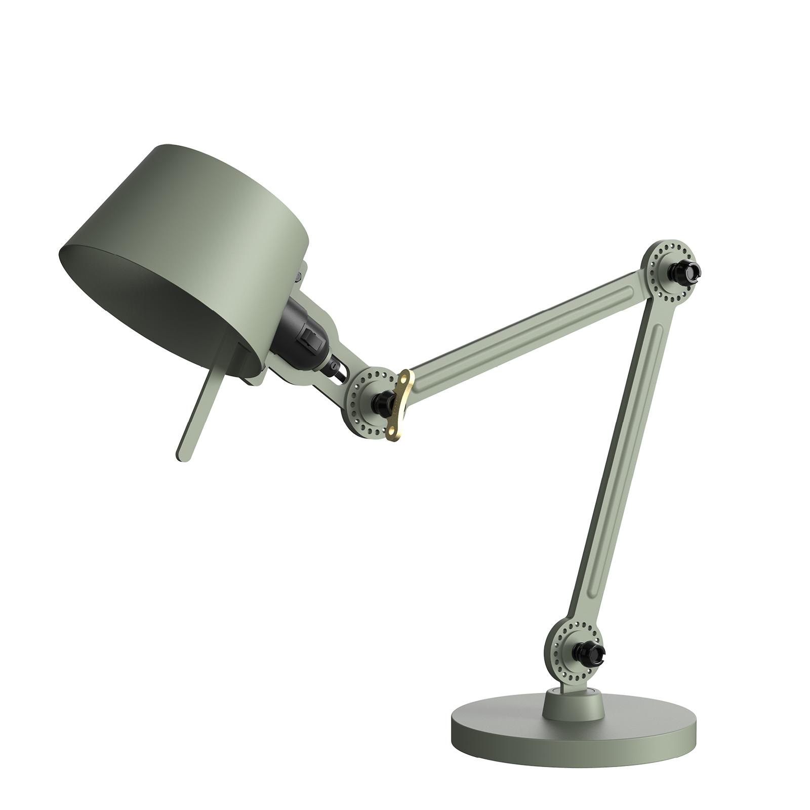 Bolt bureaulamp small twee armen op voet