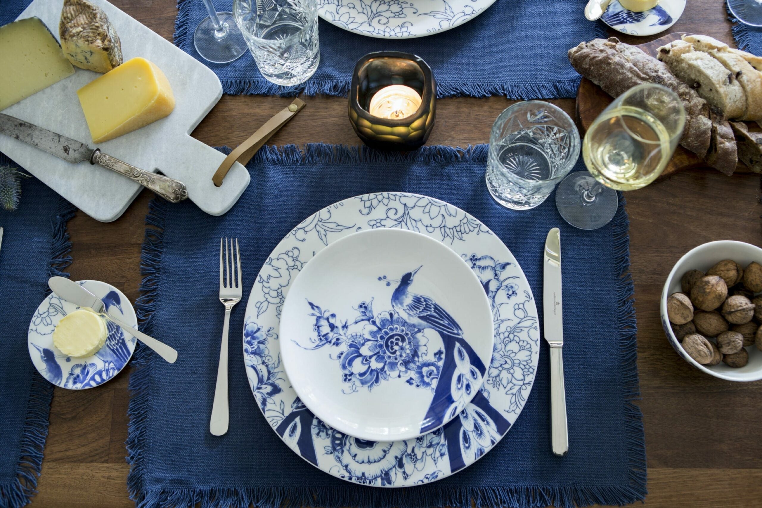 Dessertbord coupe Ø 21,5 cm. - Peacock Symphony