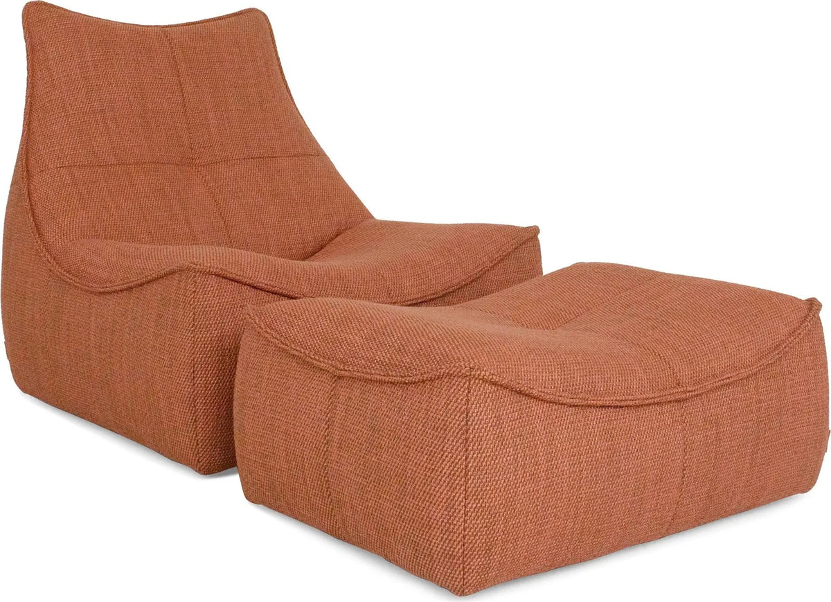 Fauteuil Florence + poef