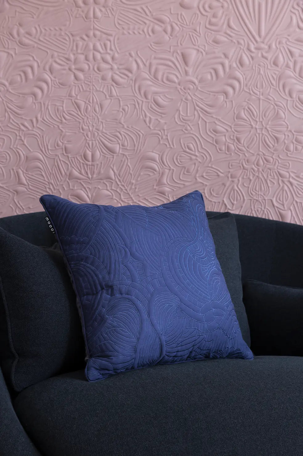 Quilted Dodo Pavone sierkussen 50 x 50 cm.