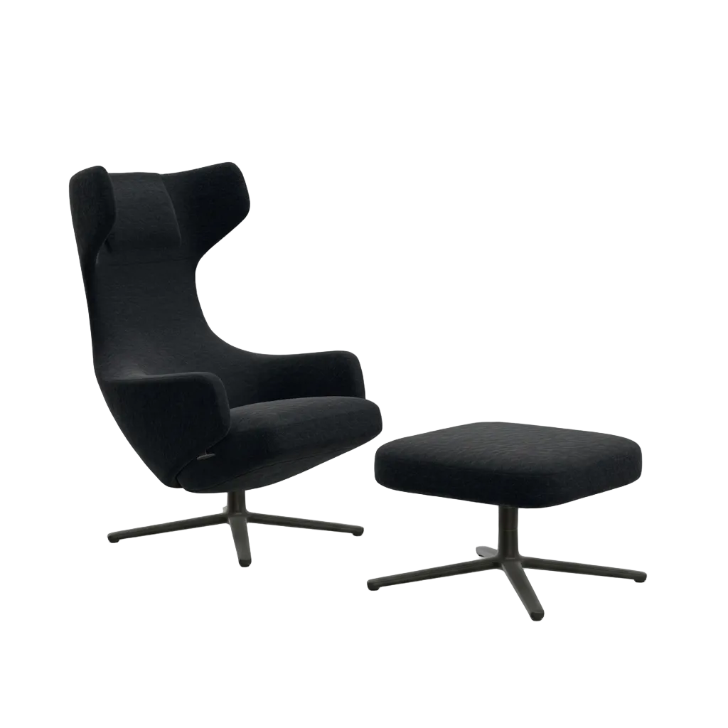 Promotie: fauteuil Grand Repos + Ottoman cadeau - (stof Nubia)
