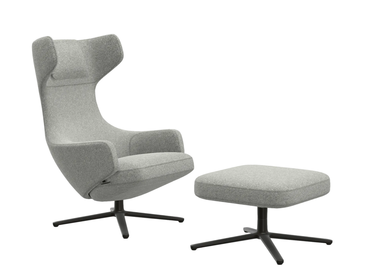 Promotie: fauteuil Grand Repos + Ottoman cadeau - (stof Nubia)