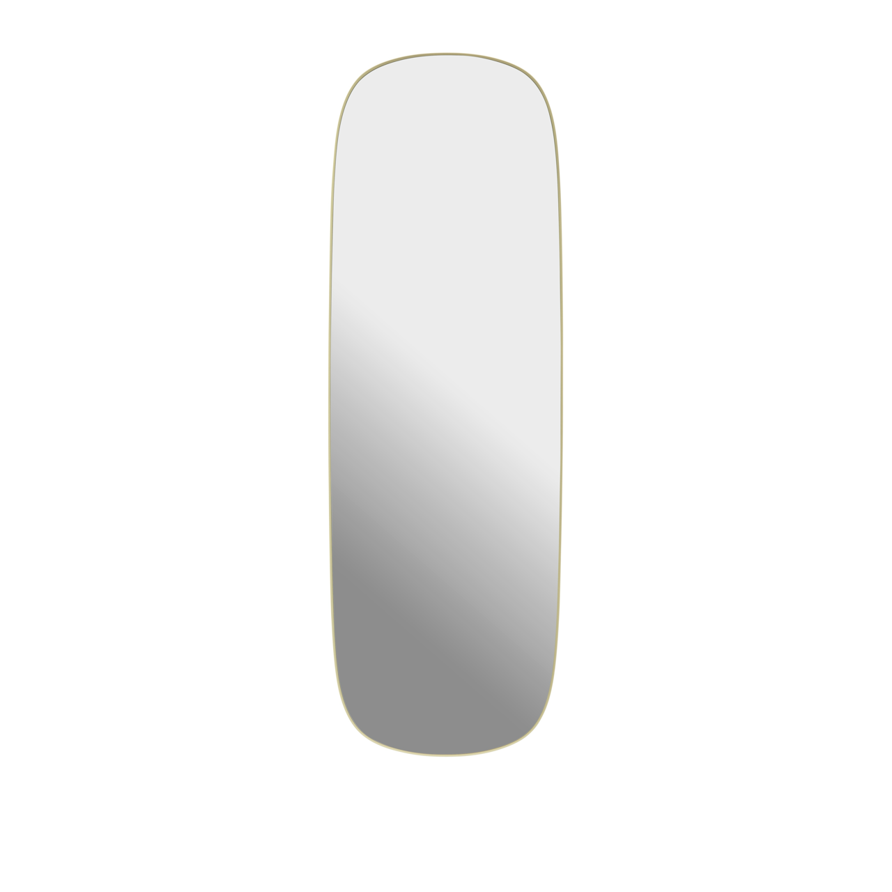 Framed Mirror - 150 x 50 cm Taupe - Clear