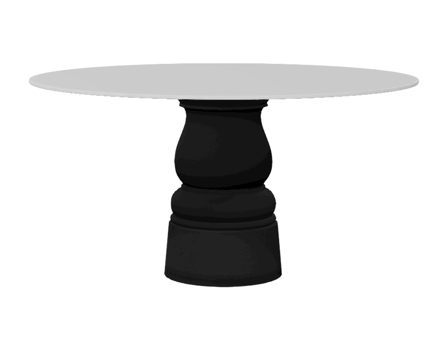 Container Table New Antiques HPL zwart - Ø 140 cm.