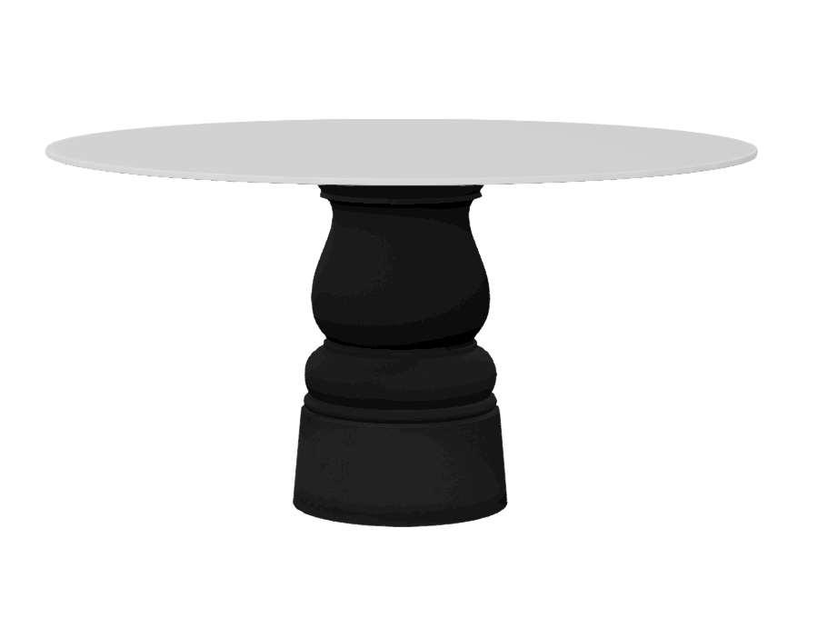 Container Table New Antiques HPL zwart - Ø 140 cm.