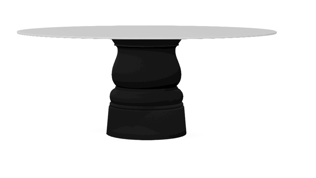 Container Table New Antiques HPL zwart - Ø 180 cm.