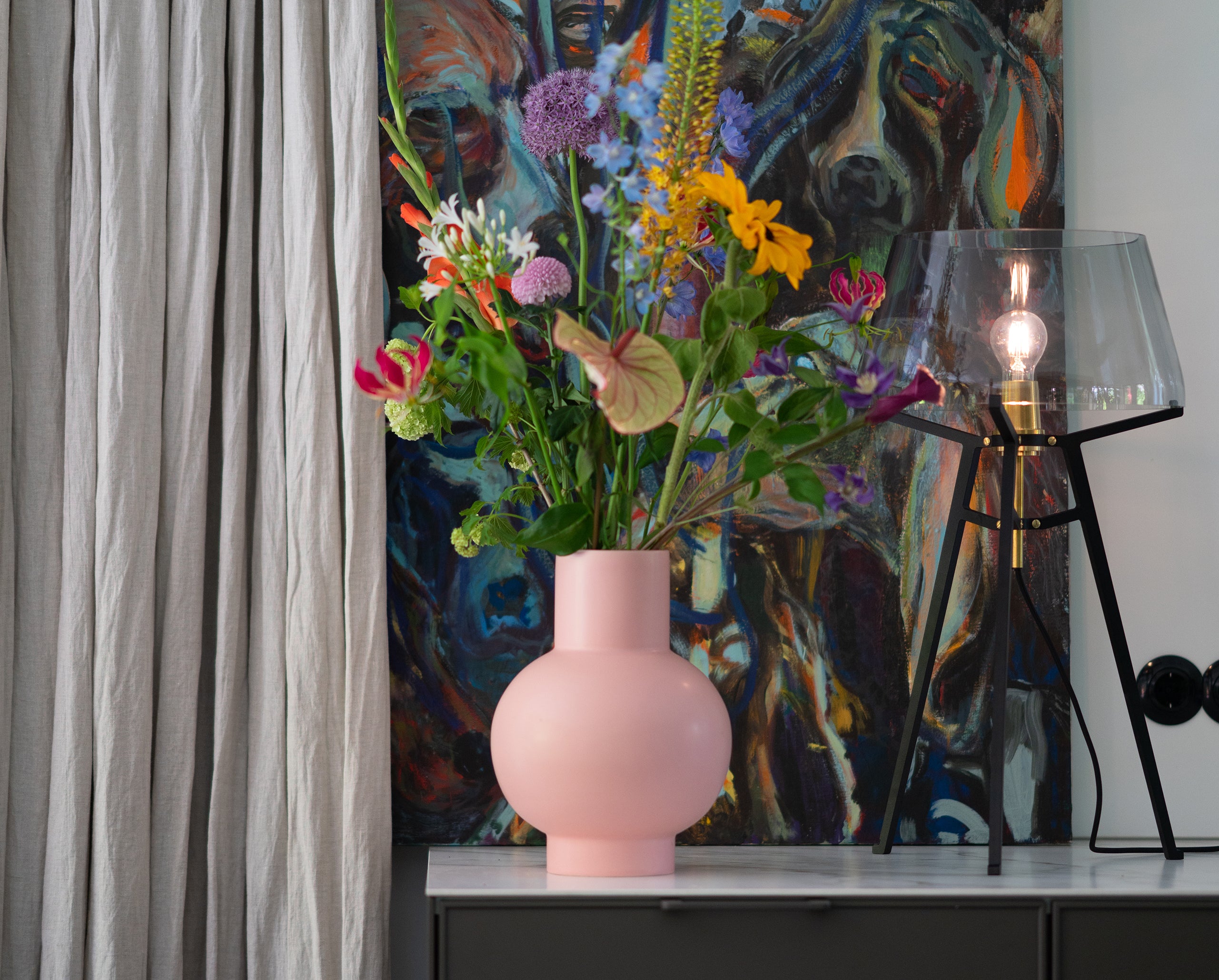 Ella tafellamp transparant