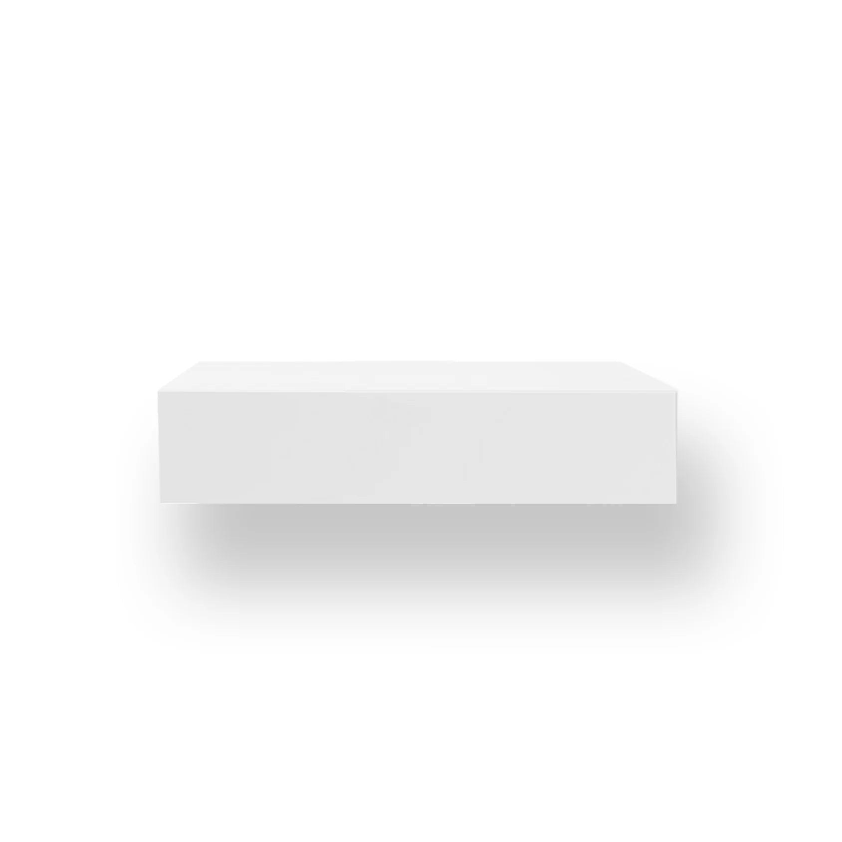 Castelijn hangende kast SOLO Lowboard - met klep S - E61 helderwit effect