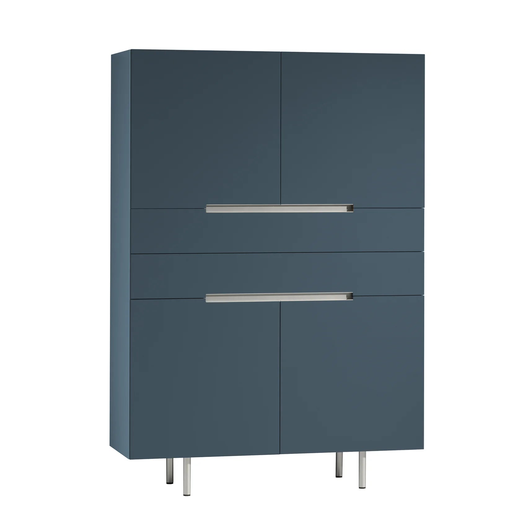 Castelijn staande hoge kast Line - KL-AA - E55 grafietblauw effect