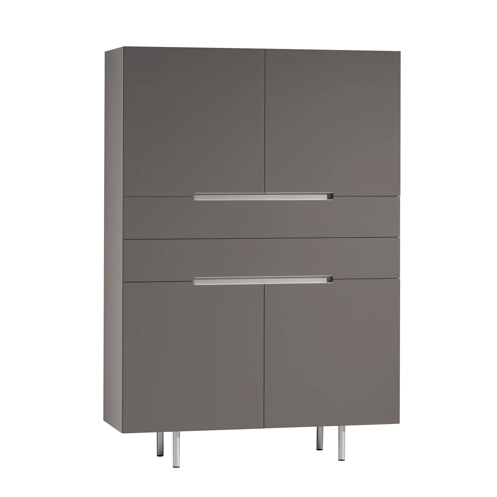 Castelijn staande hoge kast Line - KL-AA - U69 bruingrijs (uni)