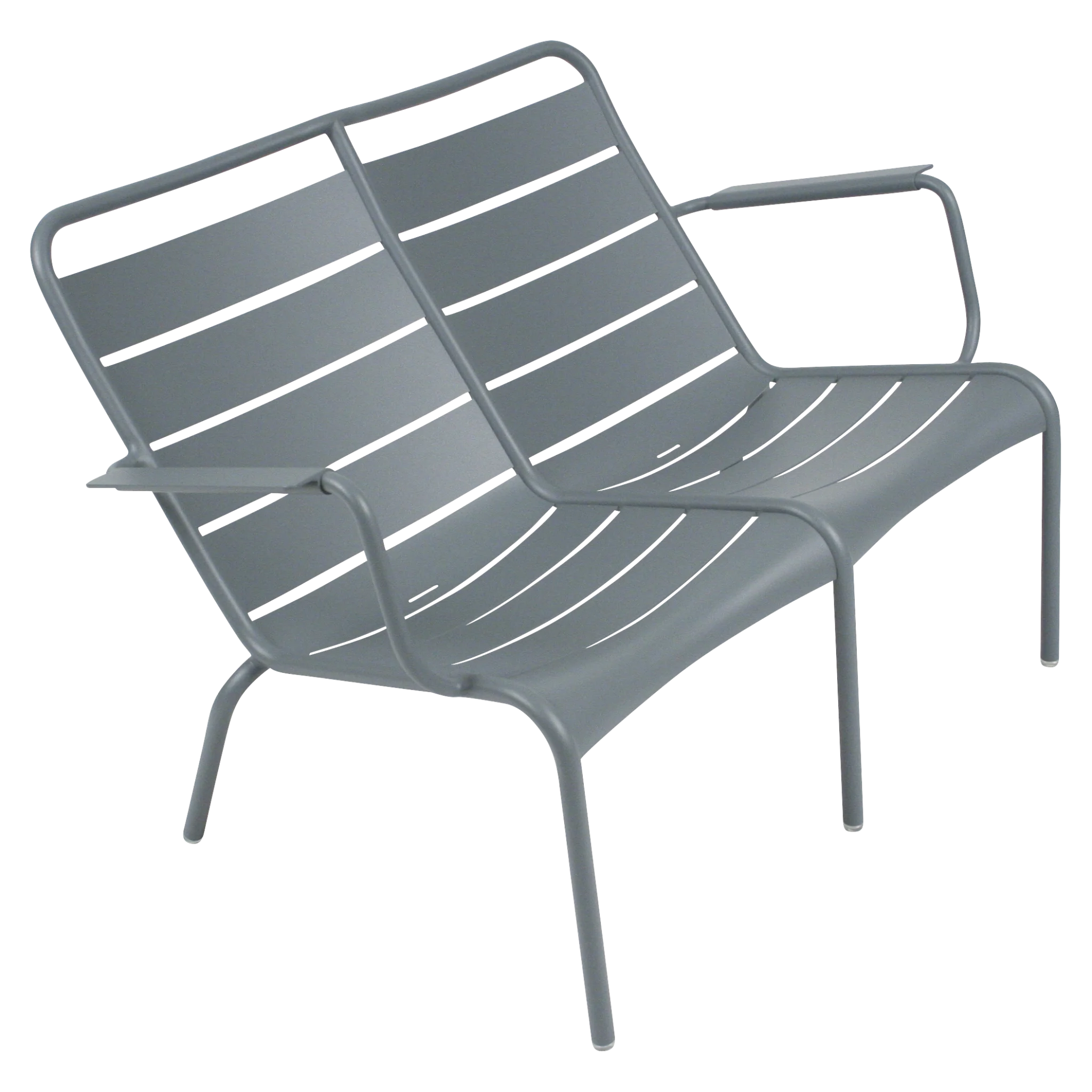 Fermob duo low armstoel Luxembourg - Storm Grey