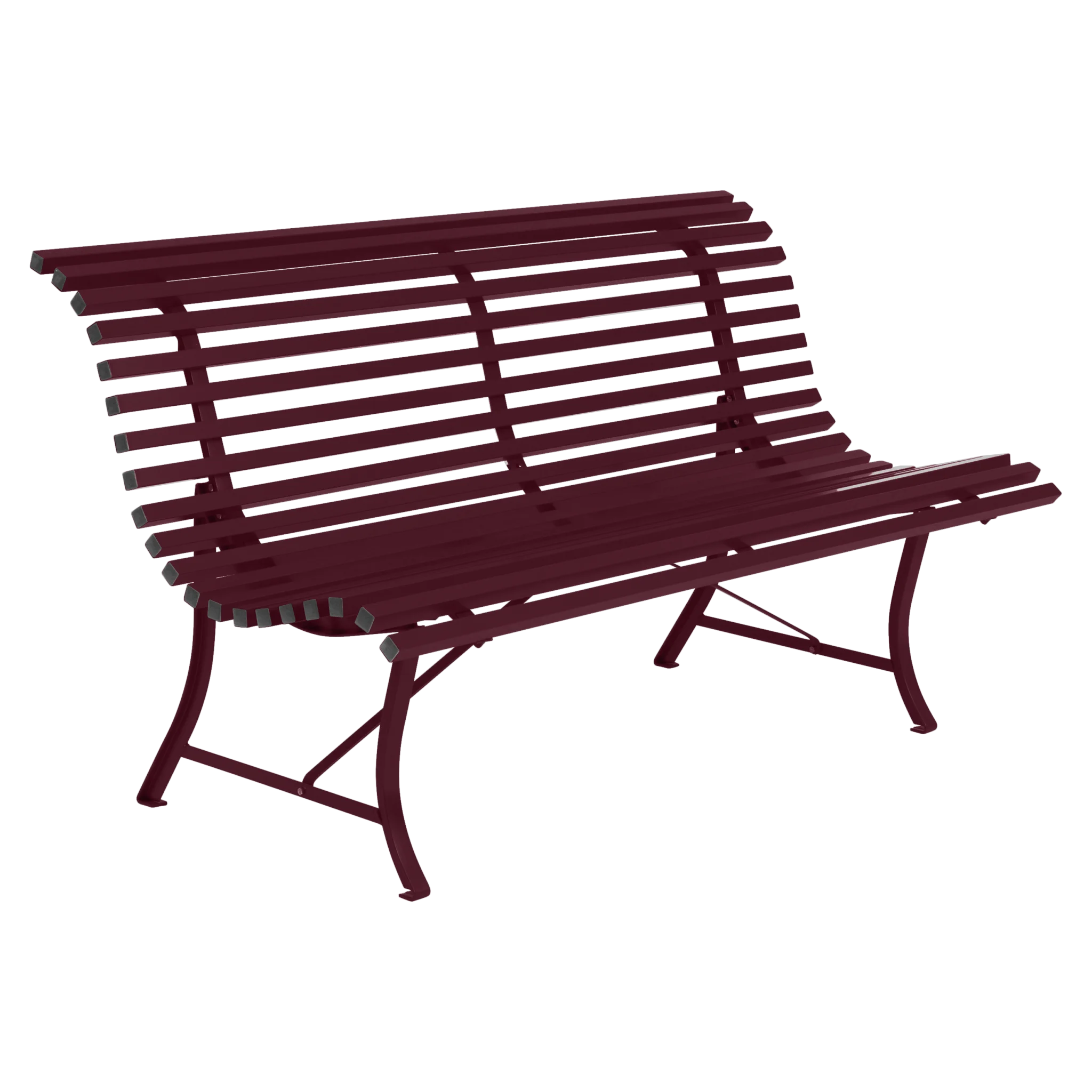 Fermob tuinbank Louisiane - 150 cm. - black cherry