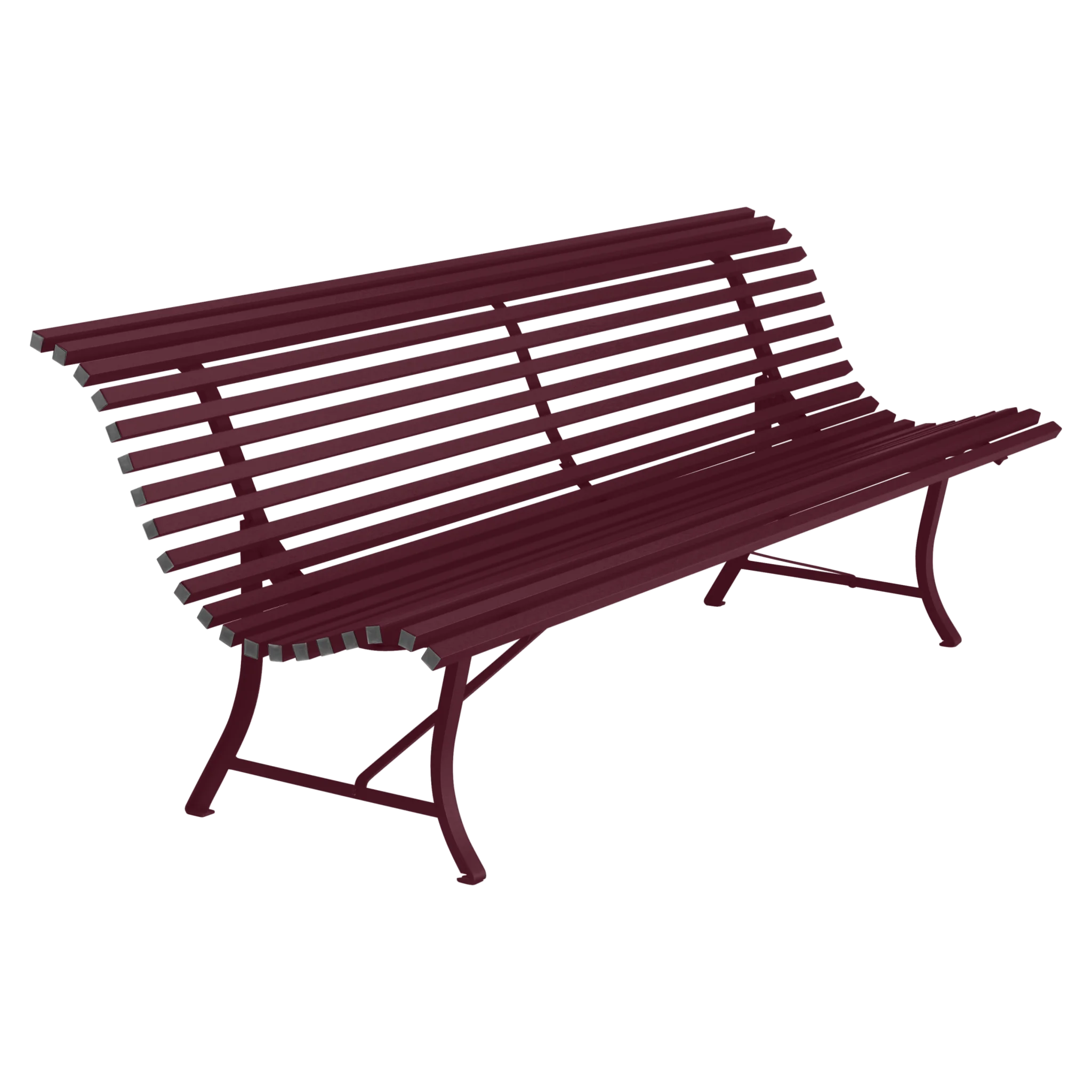 Fermob tuinbank Louisiane - 200 cm. - black cherry