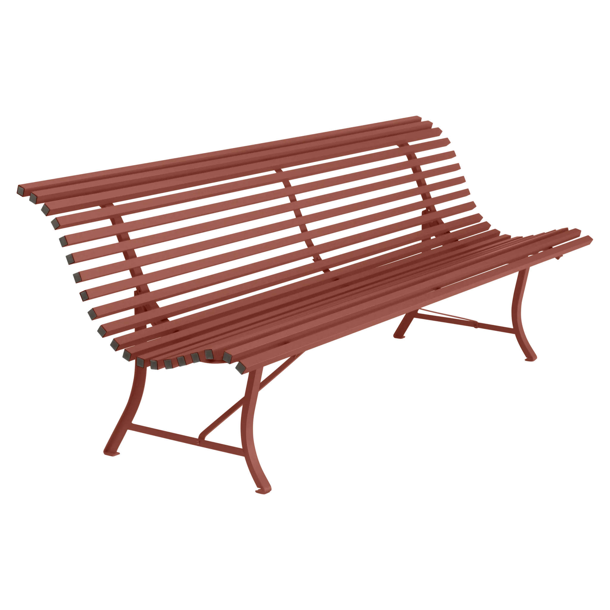 Fermob tuinbank Louisiane - 200 cm. - Red Ochre
