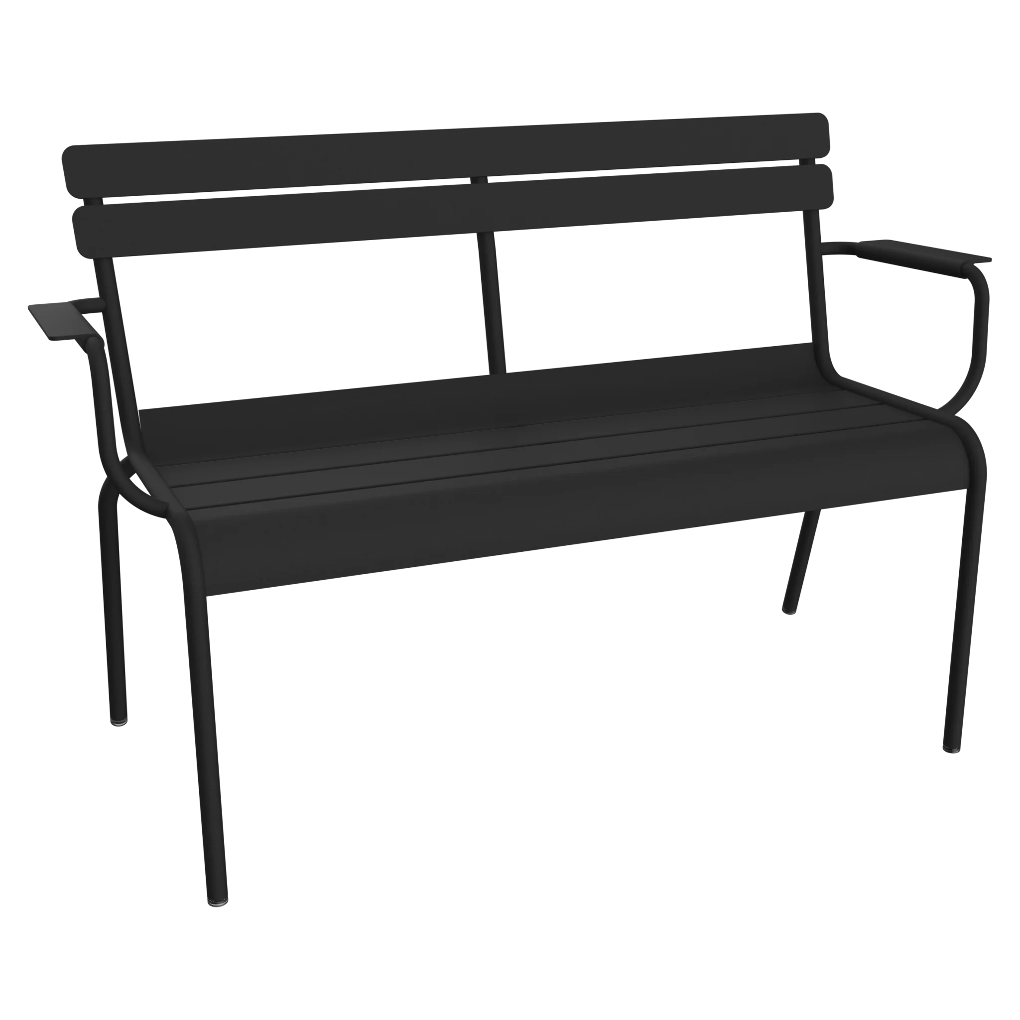Fermob tuinbank met armen en rugleuning Luxembourg - Anthracite