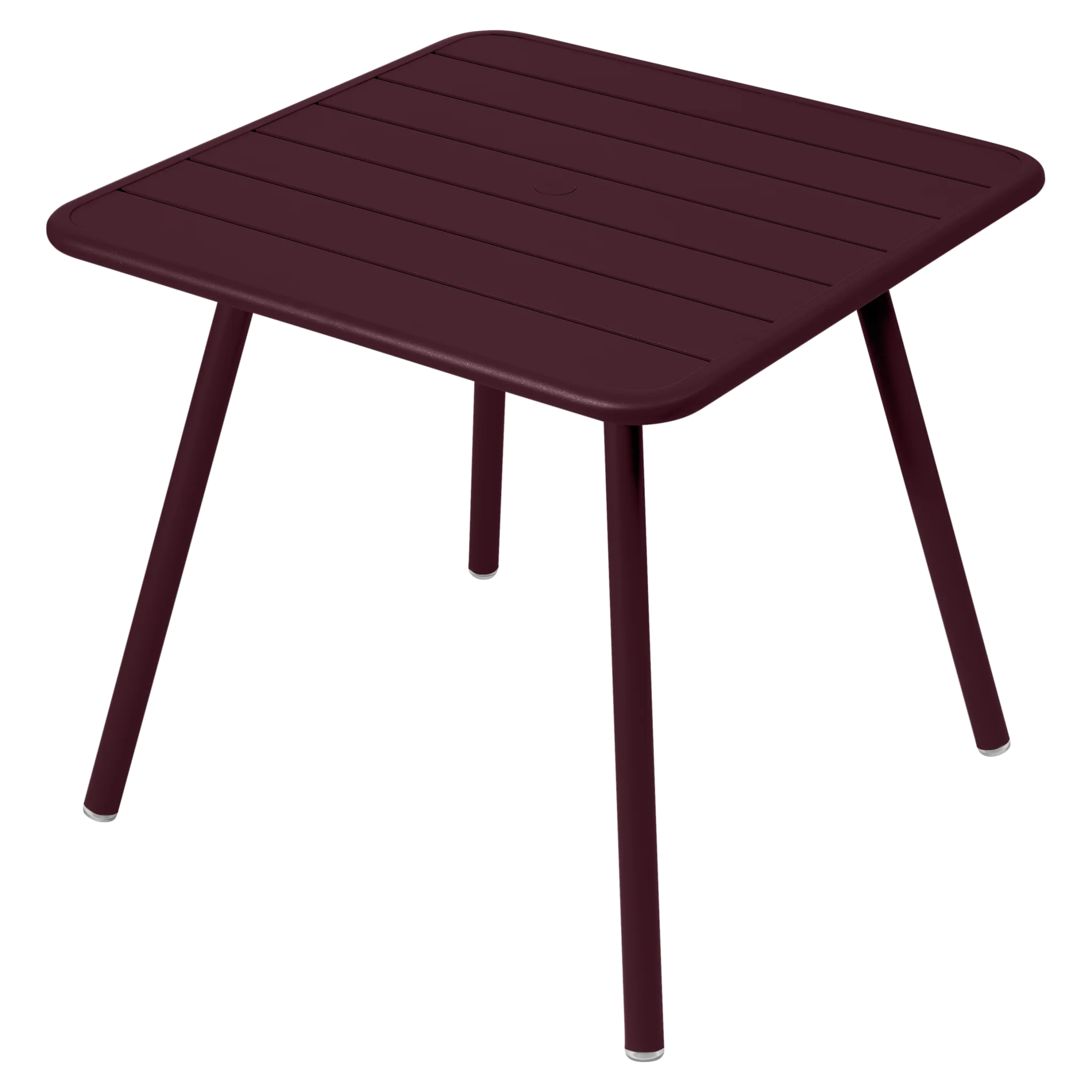 Fermob tuintafel Luxembourg vierpoot - 80 x 80 cm. - black cherry