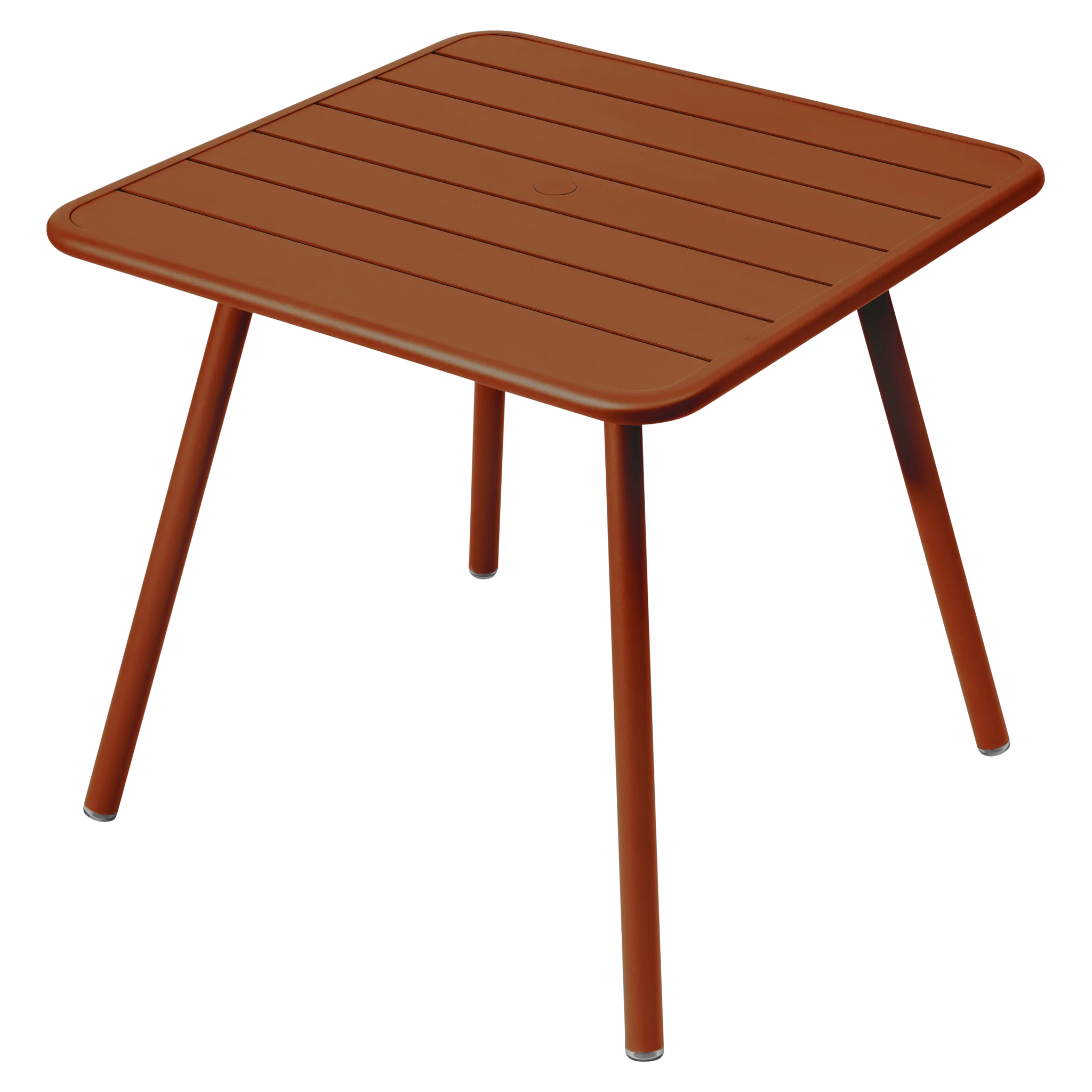 Fermob tuintafel Luxembourg vierpoot - 80 x 80 cm. - Candied Orange