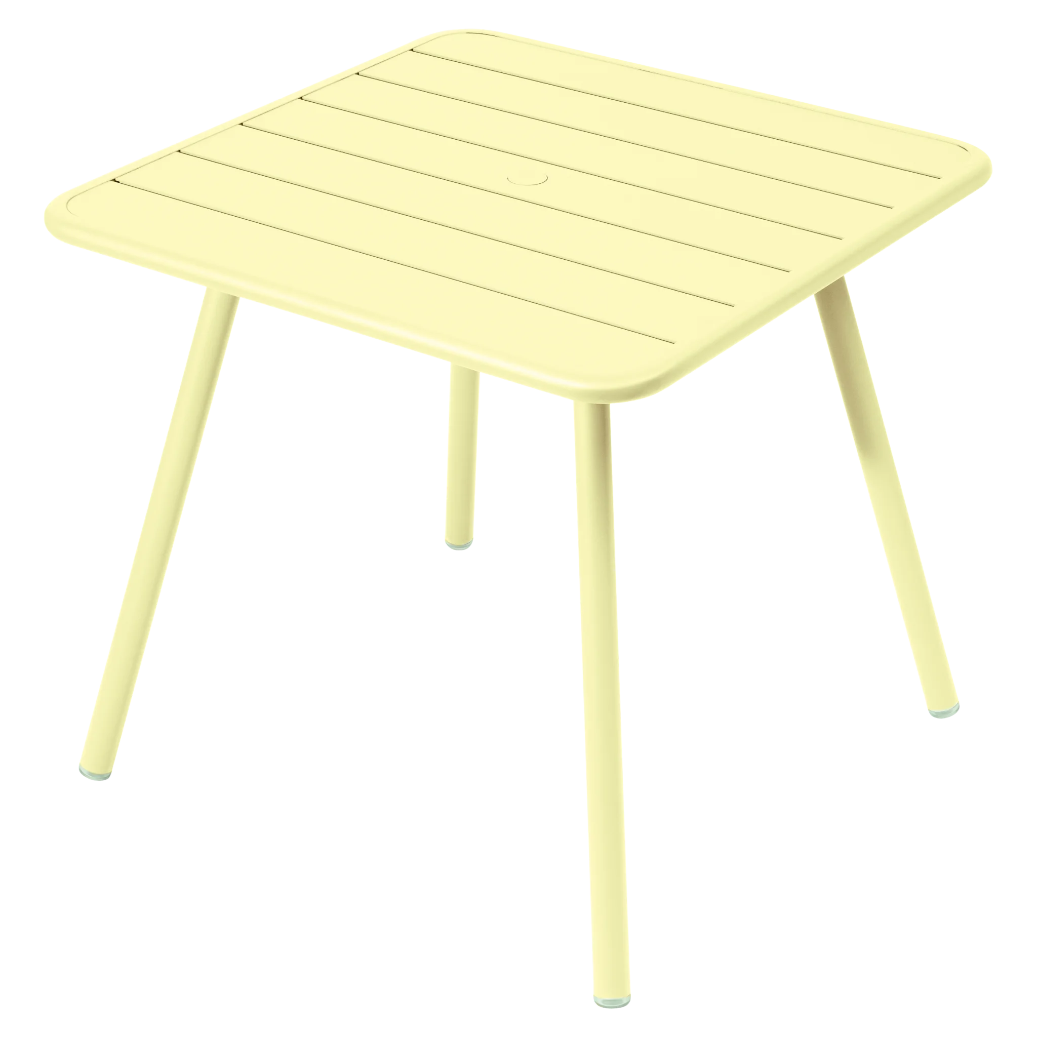 Fermob tuintafel Luxembourg vierpoot - 80 x 80 cm. - Frosted Lemon