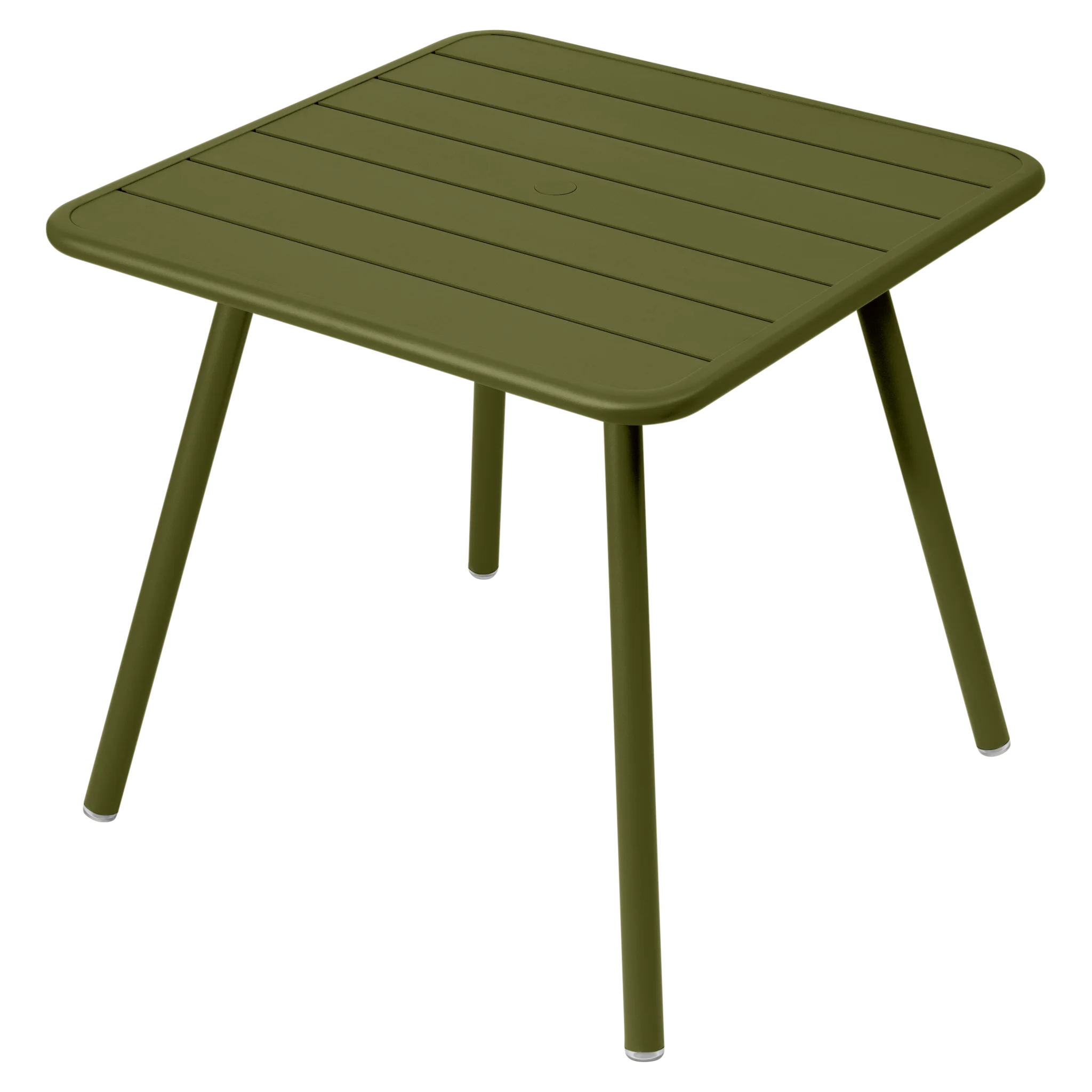 Fermob tuintafel Luxembourg vierpoot - 80 x 80 cm. - pesto