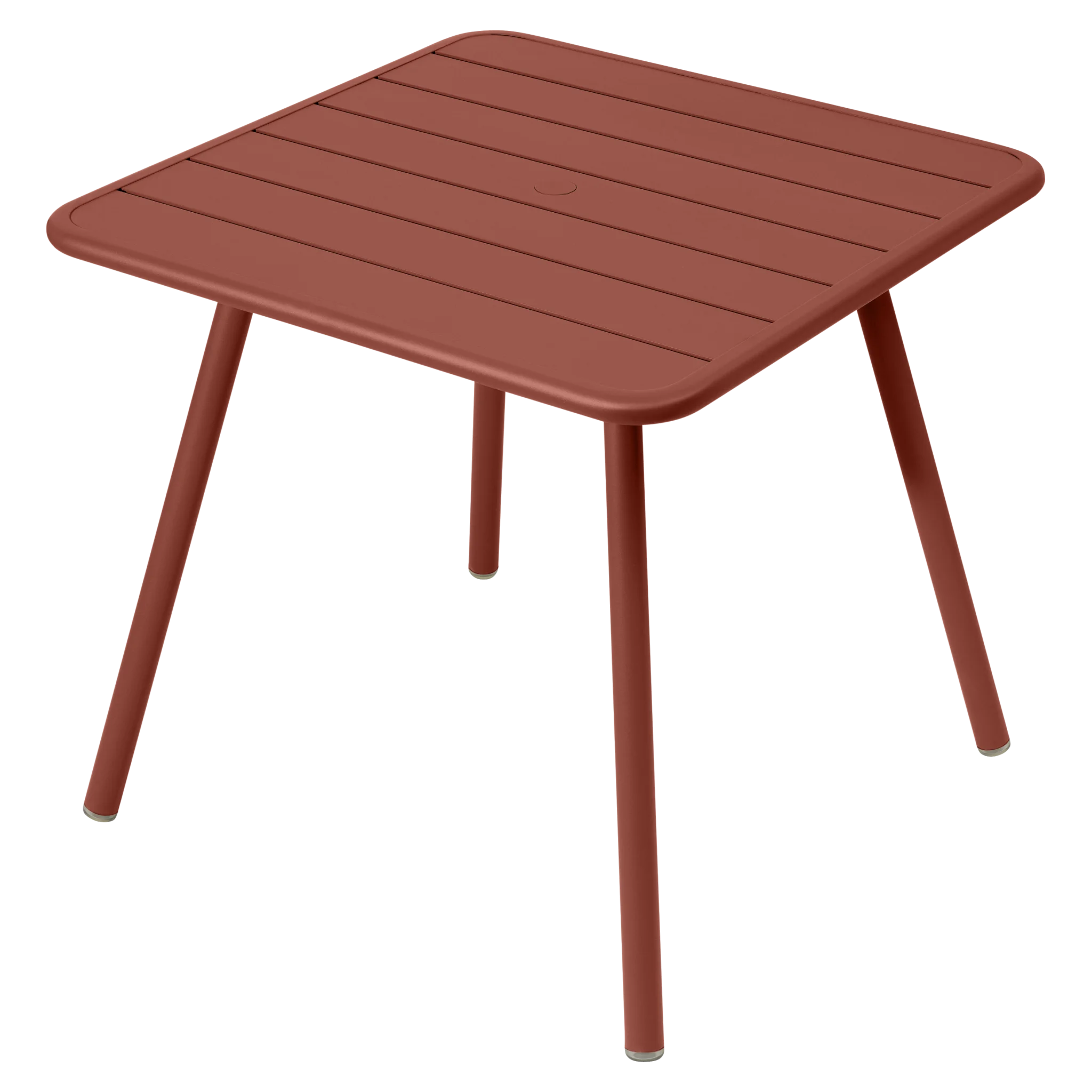 Fermob tuintafel Luxembourg vierpoot - 80 x 80 cm. - Red Ochre
