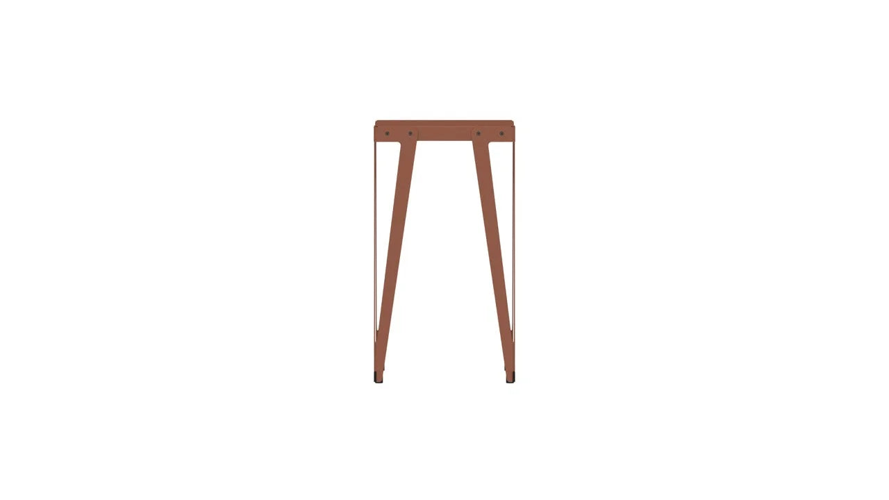 Bruine houten kruk bij Hoge Tafel Lloyd 60 x 60 voor stijlvolle interieurinrichting