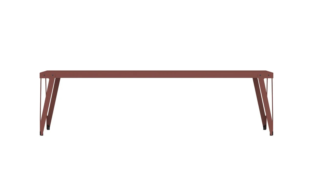 Functionals tafel Lloyd - 90 x 280 cm. - Maroon Red