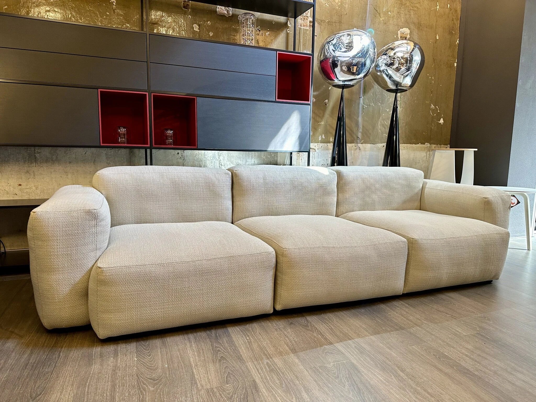 Hay Design 3 zits Mags soft sofa - Maglia cream