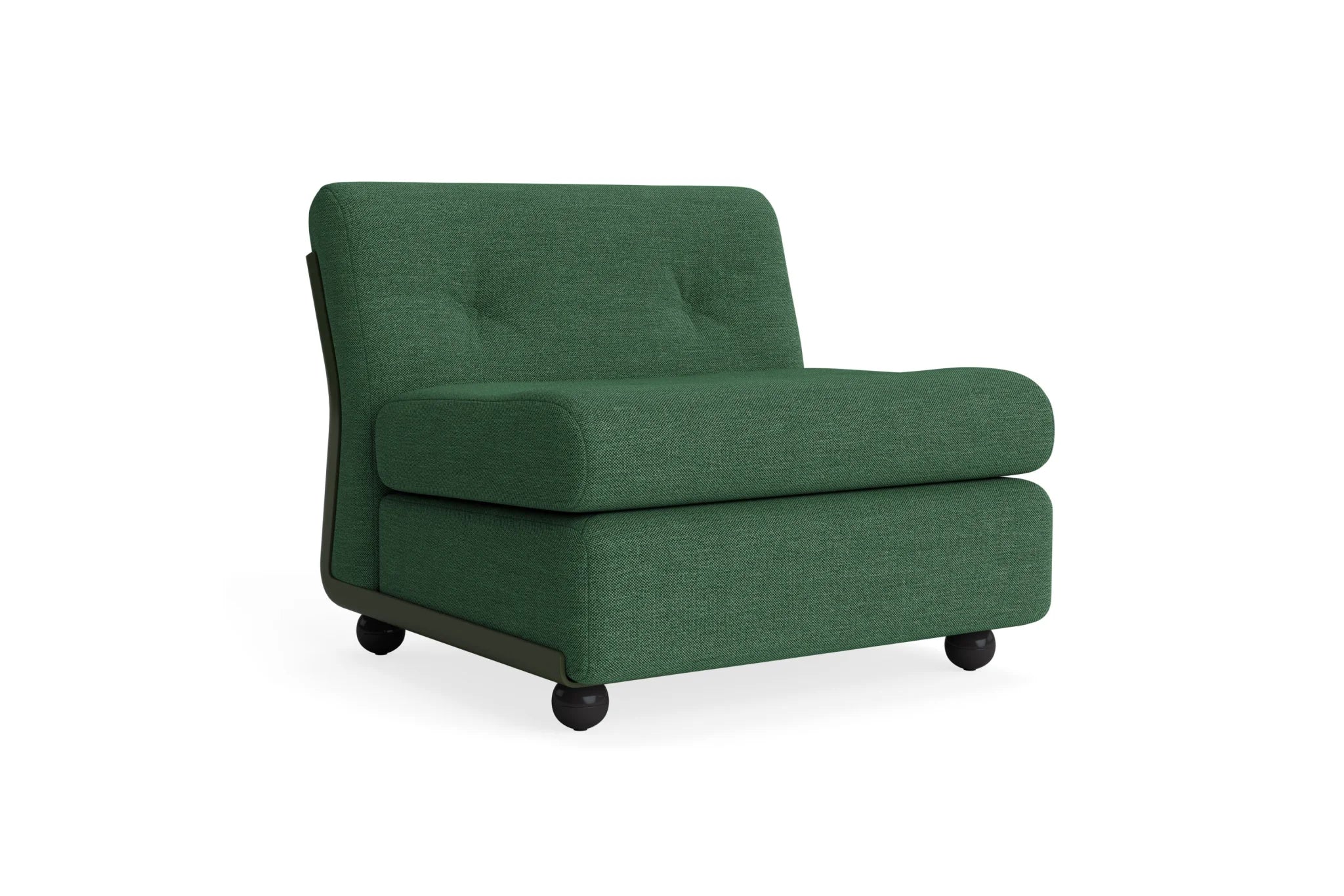 Hay Design Amanta Sofa stof 1 zits - Bottle Green Shell & Upholstery Mode 040