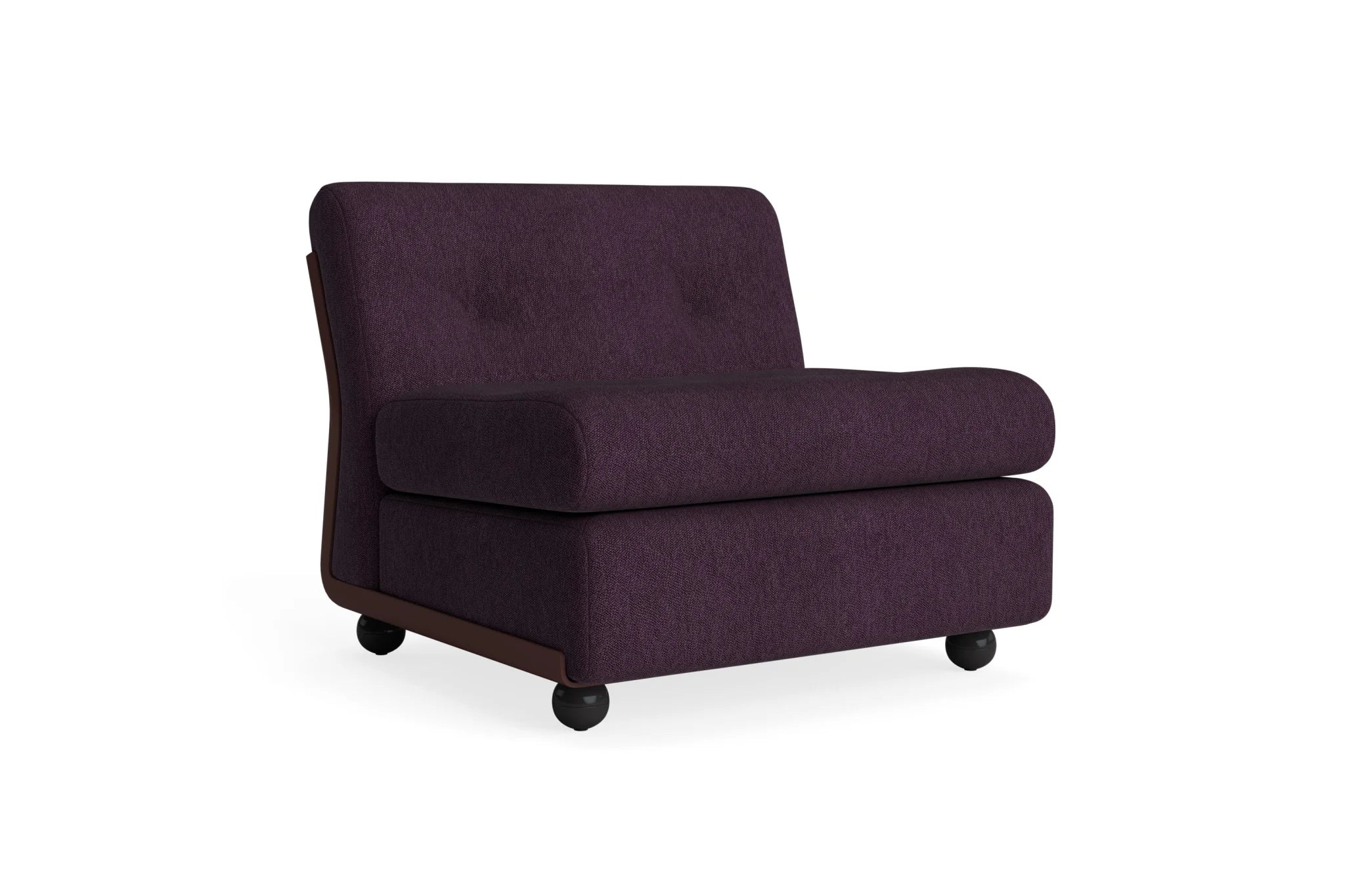 Hay Design Amanta Sofa stof 1 zits - Burgundy Red Shell & Upholstery Turf Burgundy