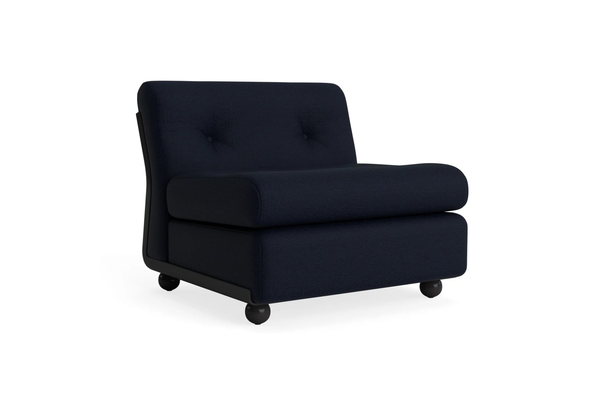 Hay Design Amanta Sofa stof 1 zits - Seater Anthracite & ShellUpholstery-Maglia-Blue Black
