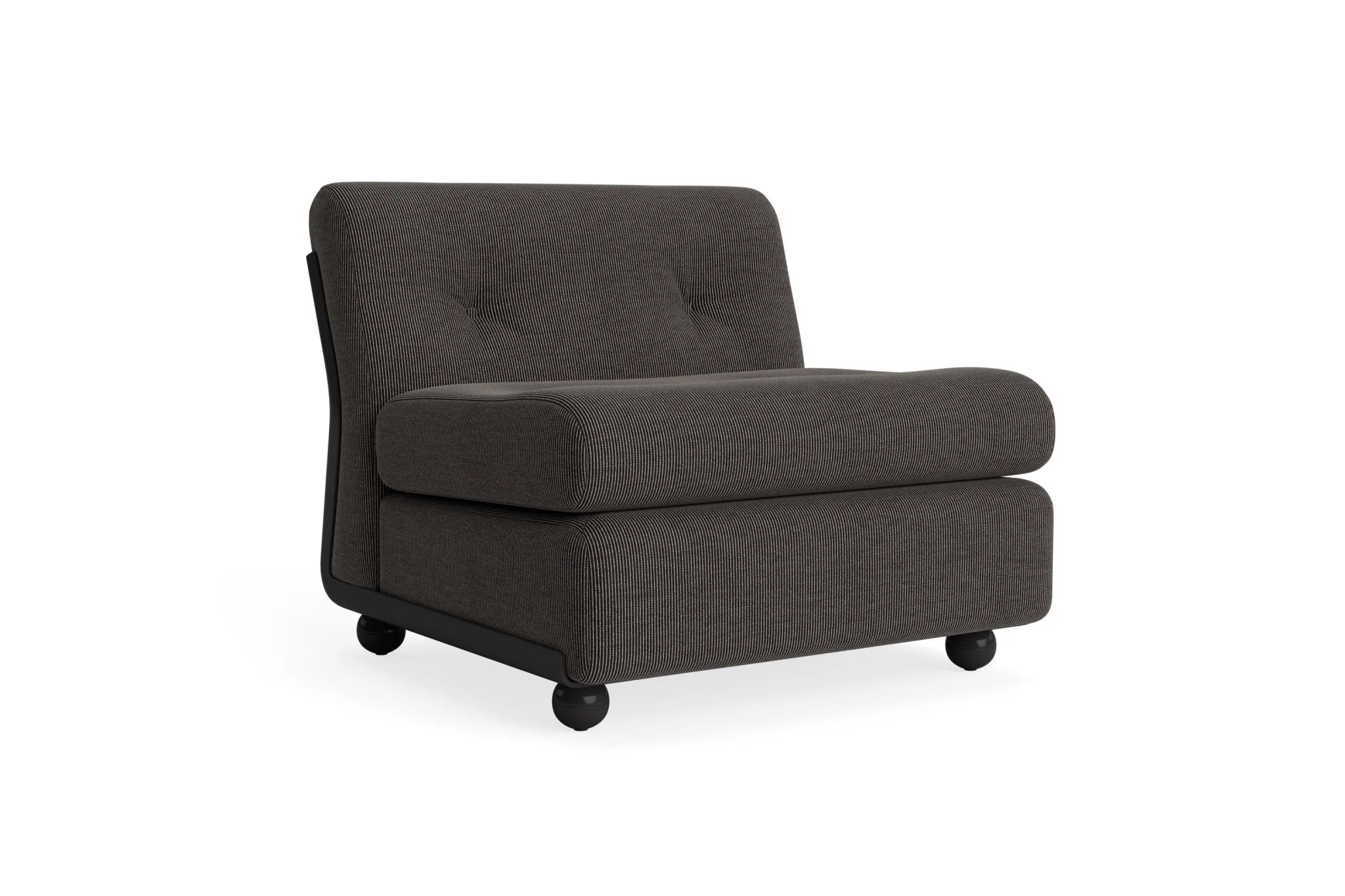 Hay Design Amanta Sofa stof 1 zits - seater Anthracite & shell-Upholstery-Yuma-1010