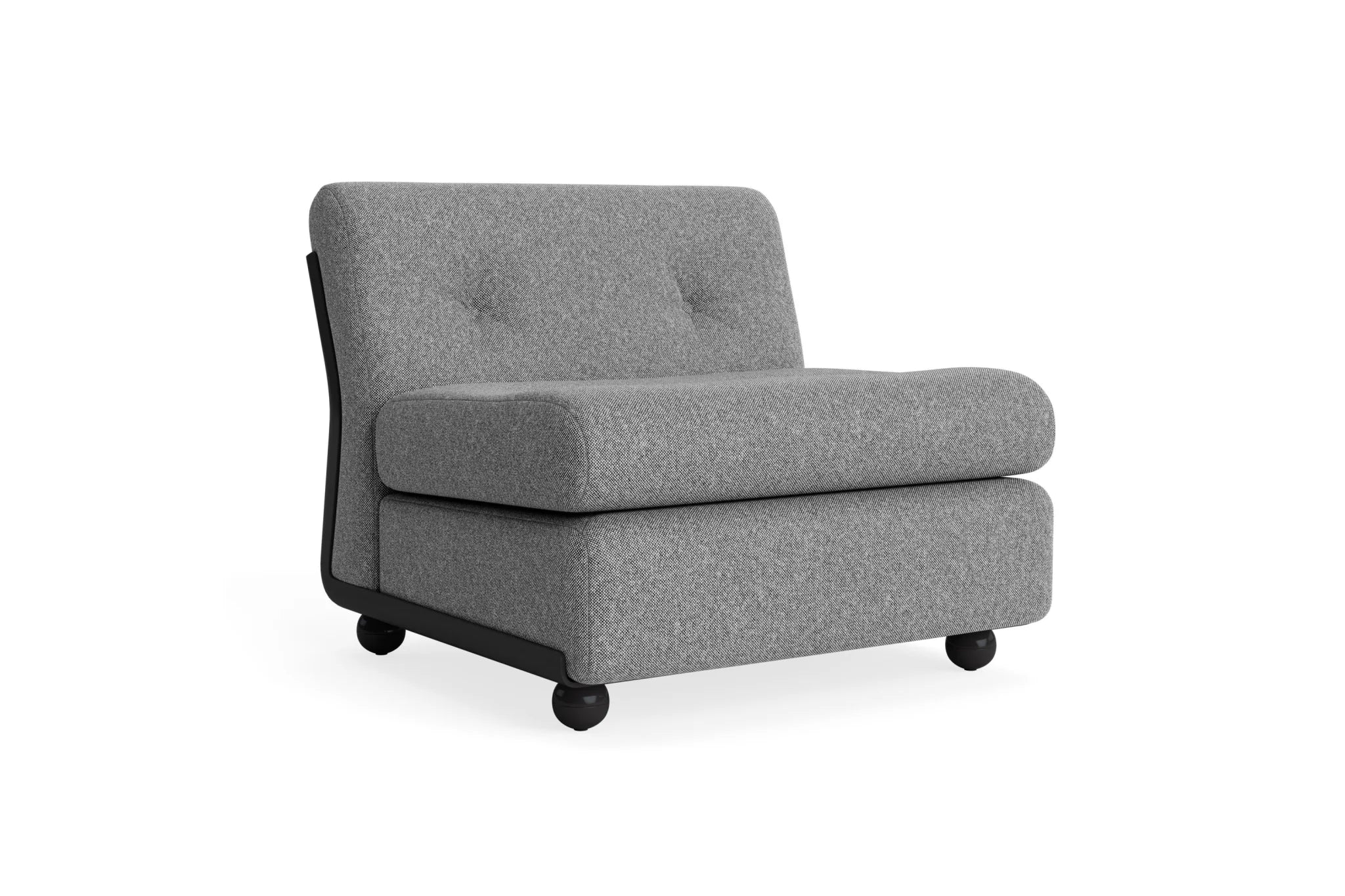 Hay Design Amanta Sofa stof 1 zits - Seater Anthracite & Shell Upholstery Hallingdal 126