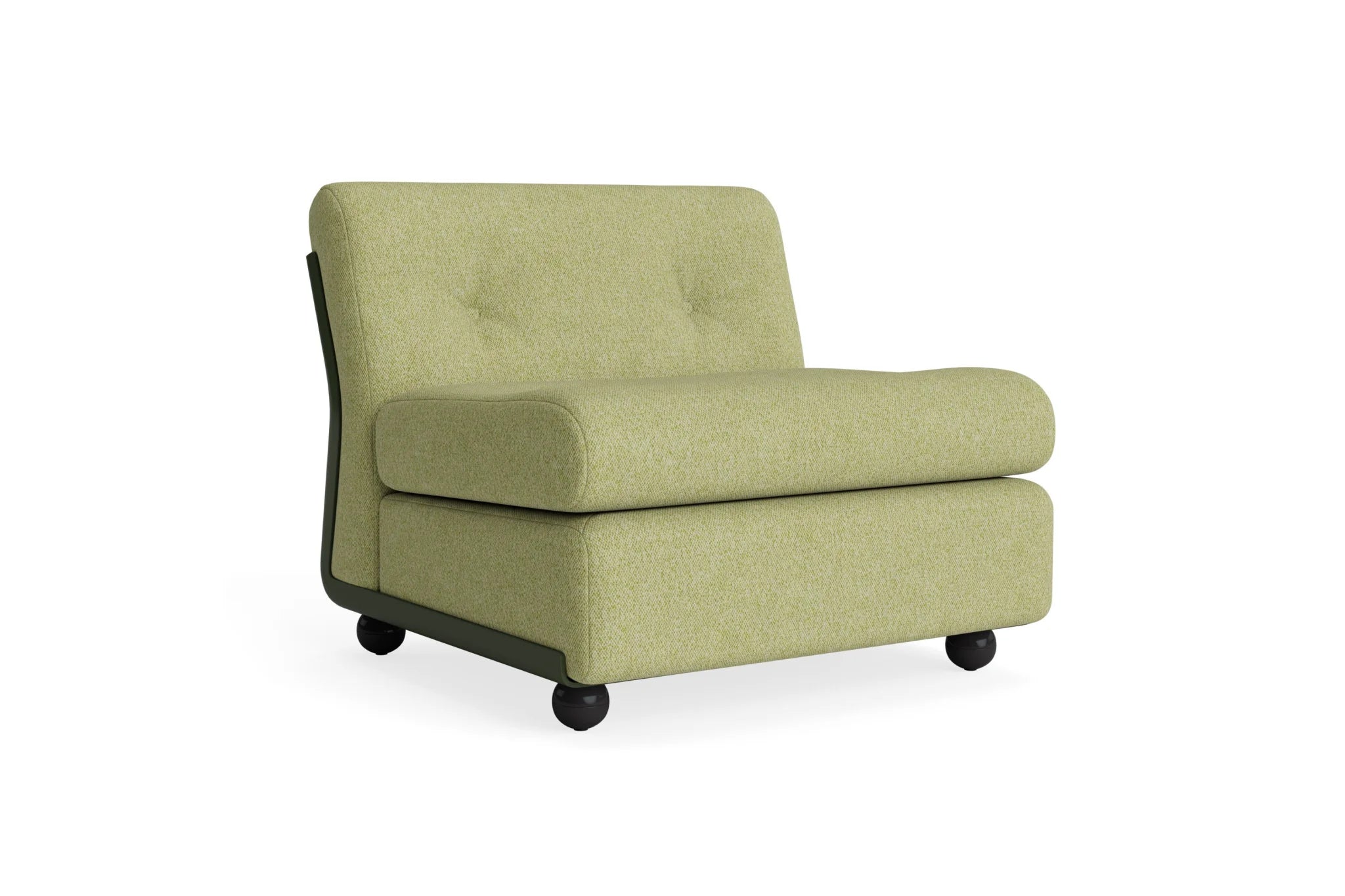 Hay Design Amanta Sofa stof 1 zits - Seater Bottle Green Shell & Upholstery-Vanir-943
