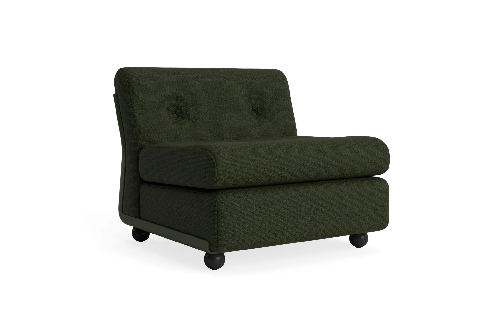 Hay Design Amanta Sofa stof 1 zits - seater Bottle green & shell Upholstery Maglia Dark green