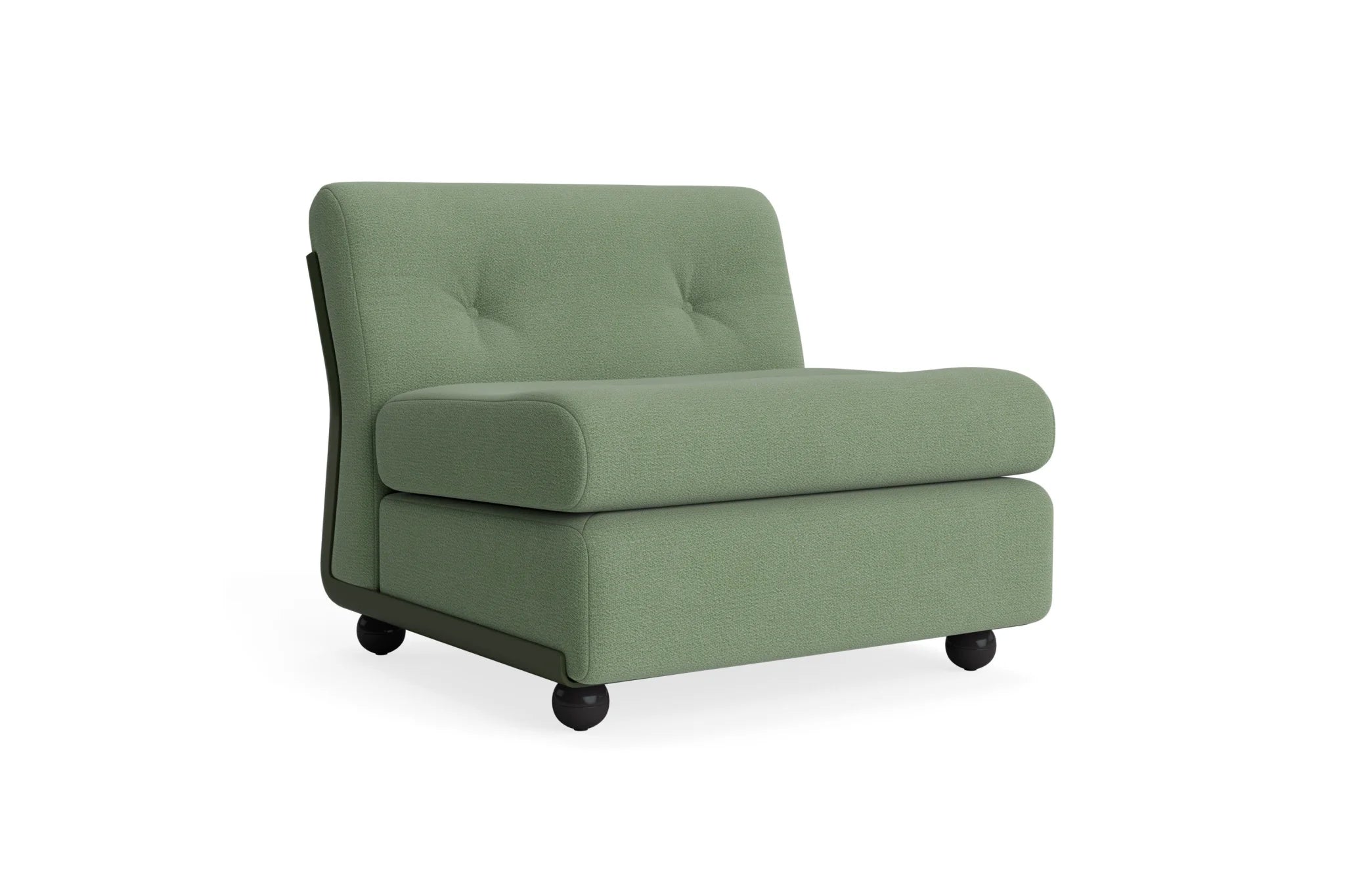 Hay Design Amanta Sofa stof 1 zits - seater Bottle green & shell Upholstery Osumi 27