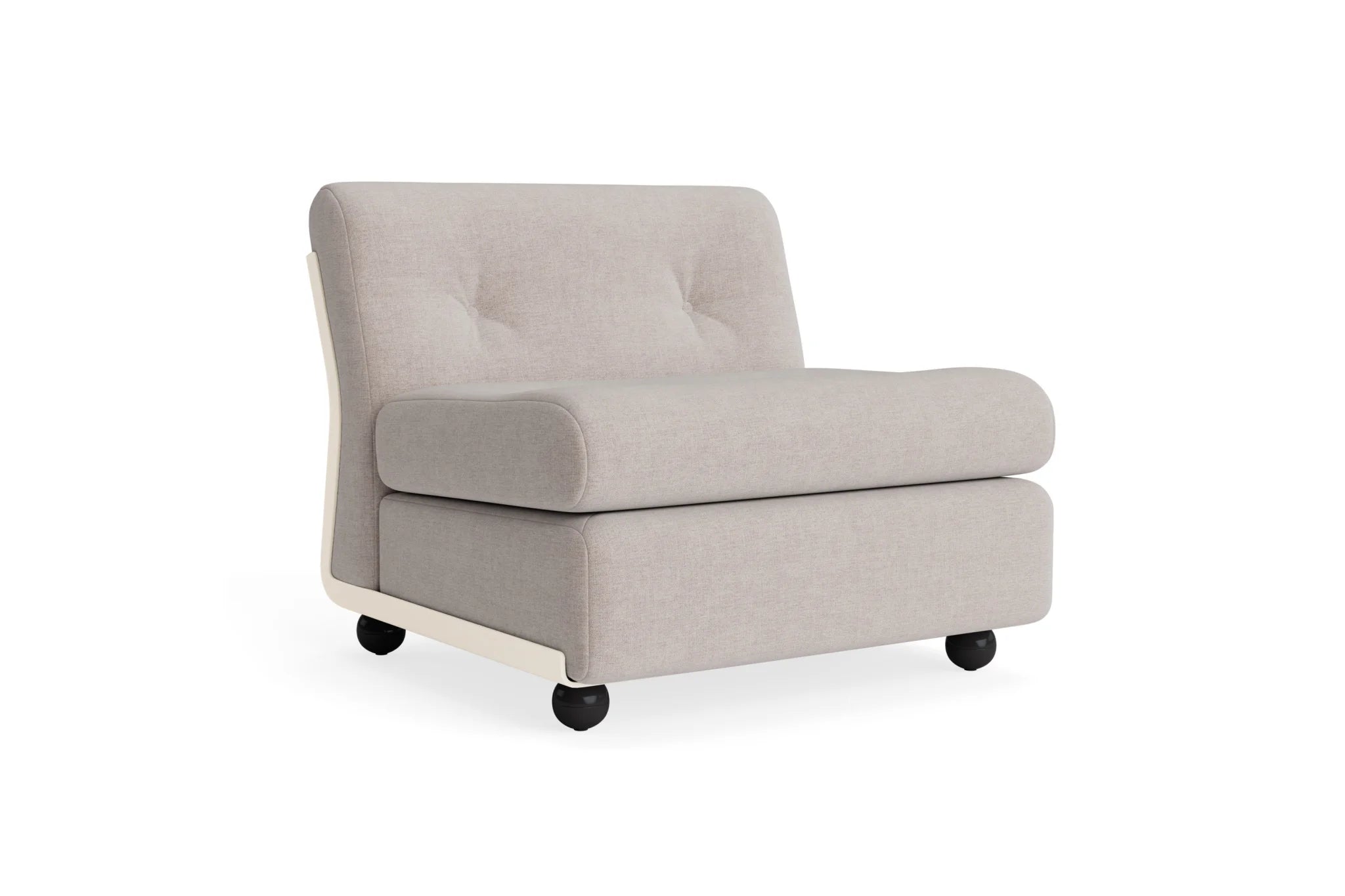 Hay Design Amanta Sofa stof 1 zits - Seater Cream Beige Shell & Upholstery Overlap 05