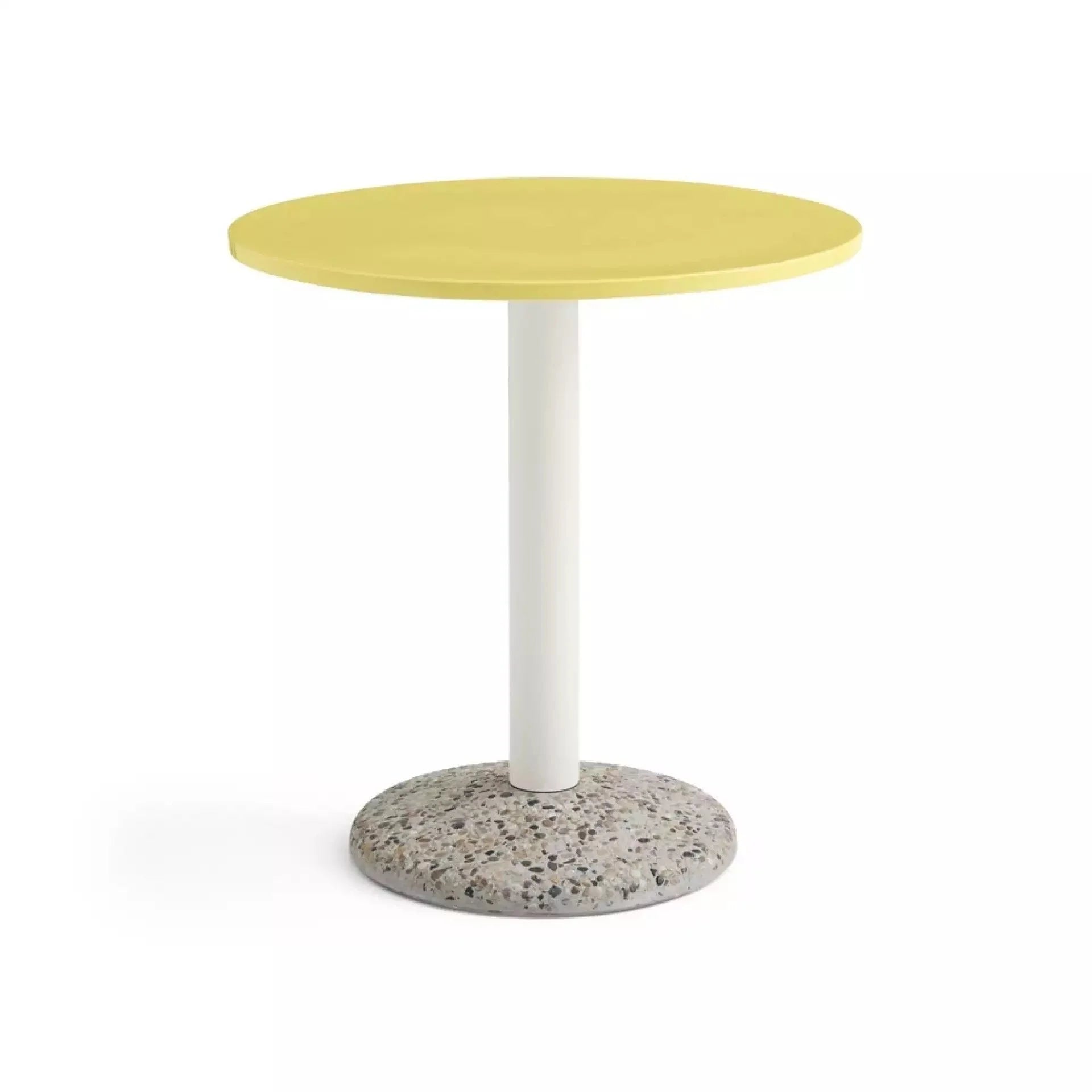 Hay Design buitentafel Ceramic - yellow - Ø 70 cm.