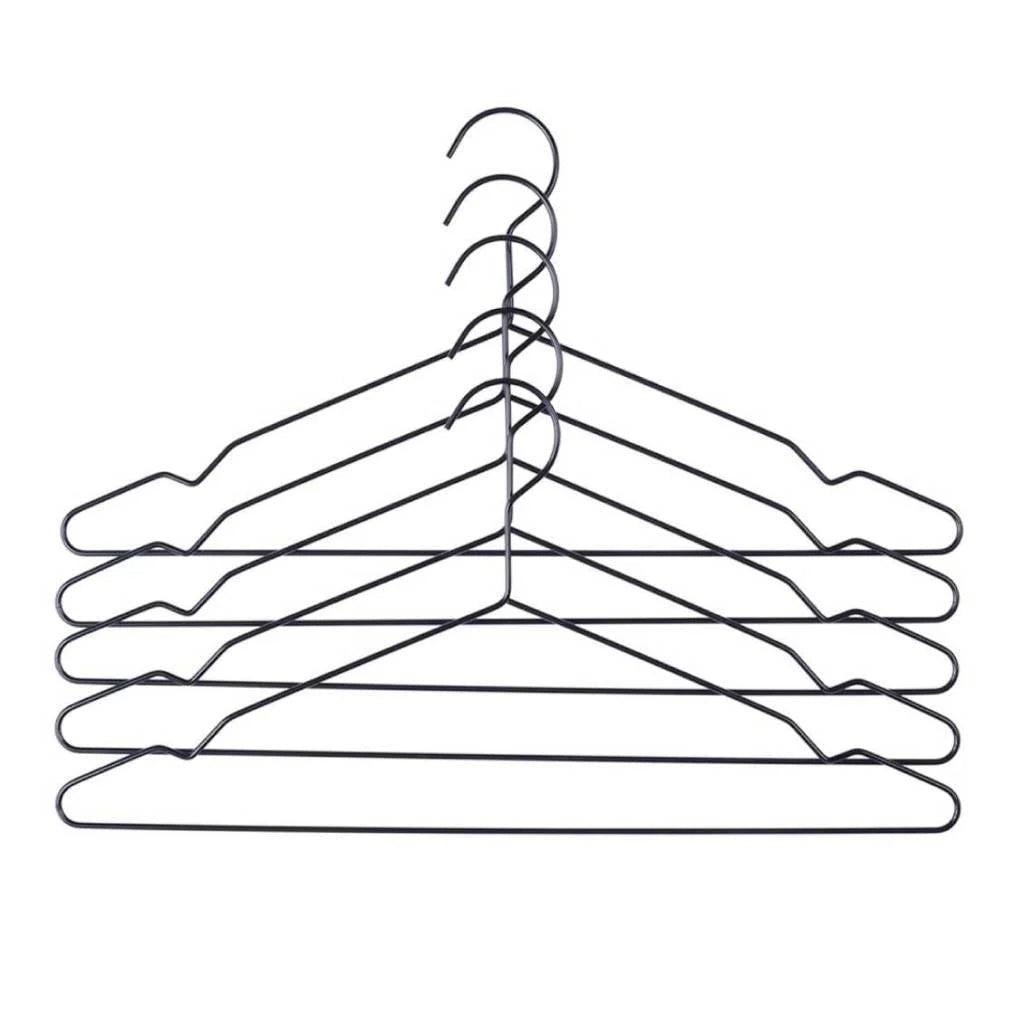 Hay Design kledinghanger Hang - set van 5 - zwart
