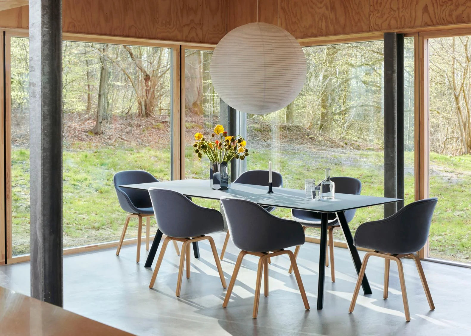 Moderne eettafel Tafel Copenhague CPH 30 met water gedragen gelakt afwerking