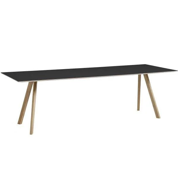 Hay Design tafel Copenhague CPH 30 - 90 x 200 cm. - zwart linoleum
