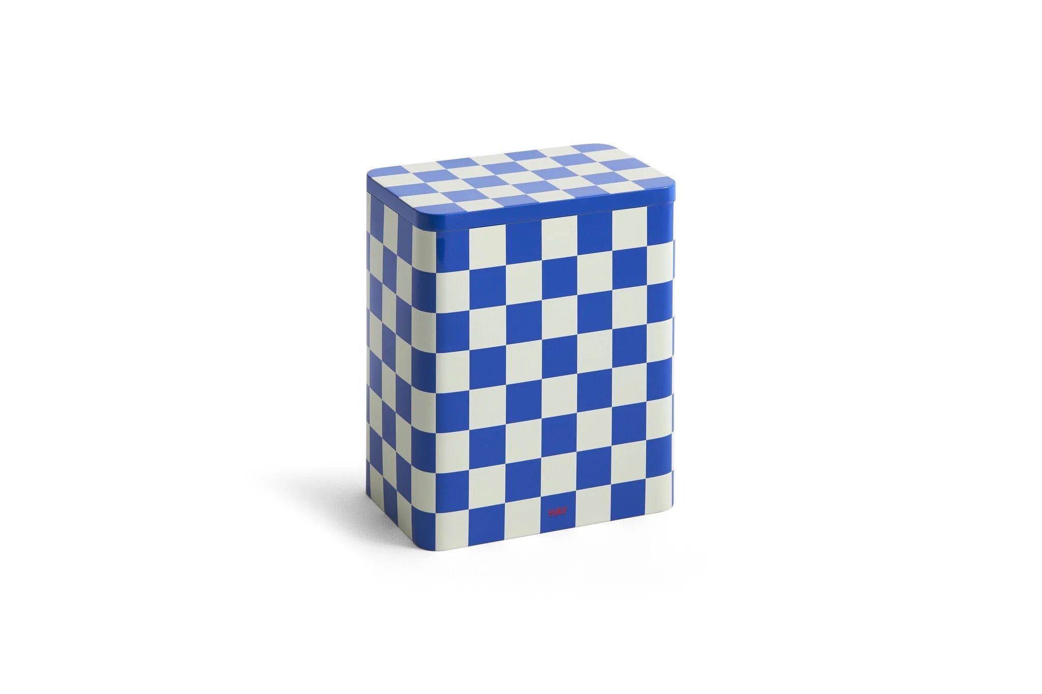 Hay Design Tin Opberger - Large Blauw & Wit