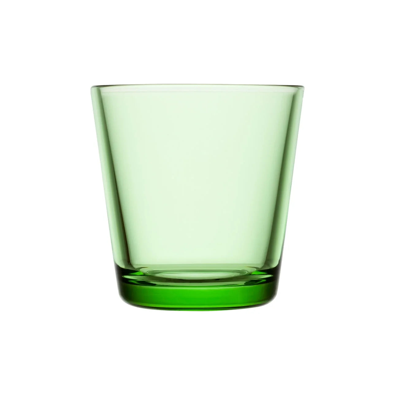 Groene glazen tumbler van Kaj Franck, Fins design in Kartio glas 21 cl, 2 stuks