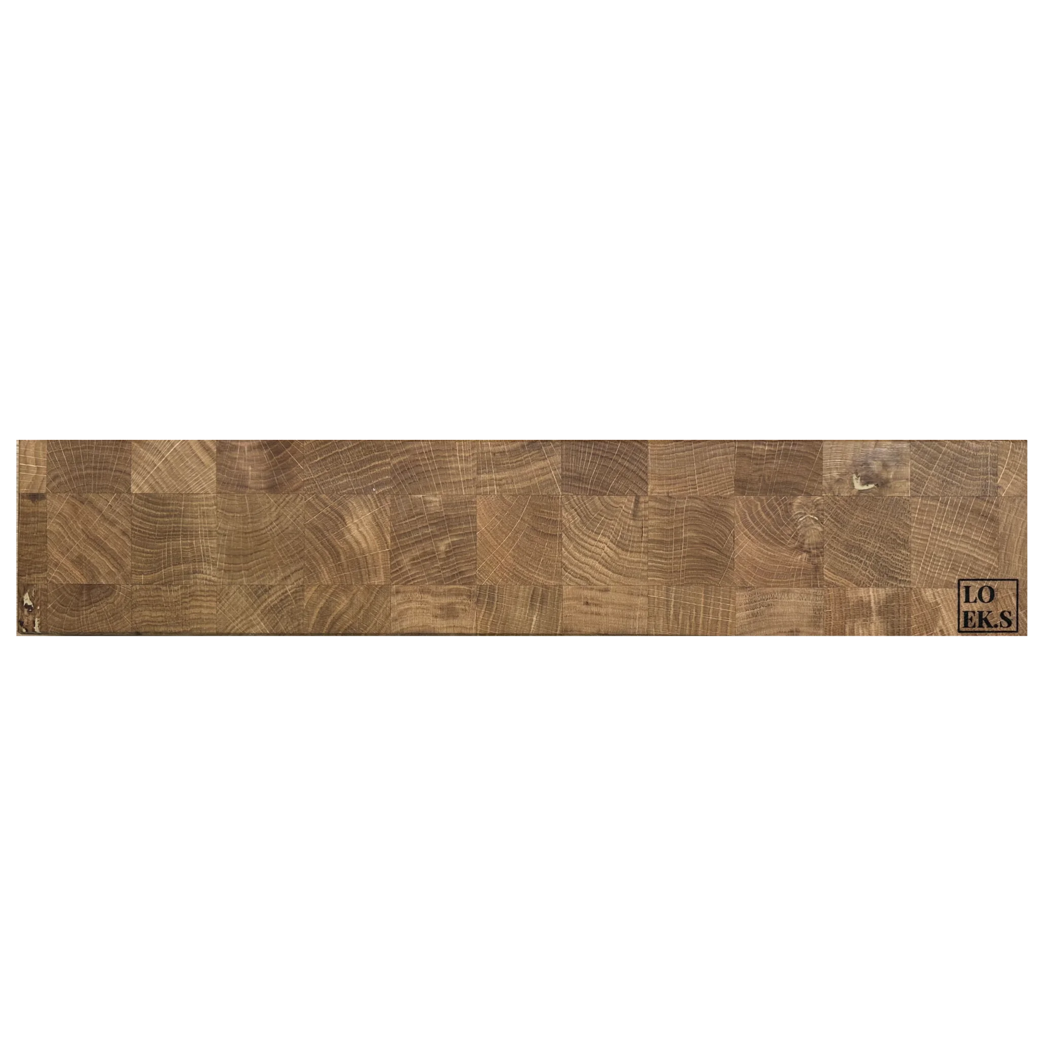 Rectangular end-grain hout snijplank van hoogwaardig eikenhout voor de messenstrip