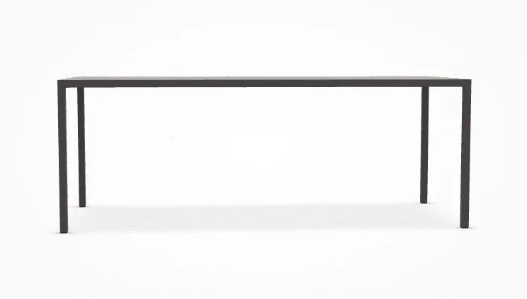 MDF Italia tafel Tense - 90 cm. breed - grijs - L.200 cm.