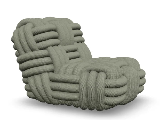 Moooi fauteuil Knitty Lounge - Laurel Linen