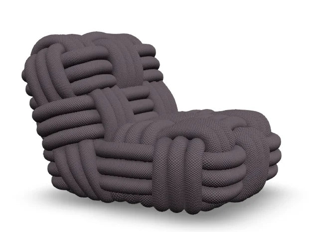 Moooi fauteuil Knitty Lounge - Sparrow Shadow