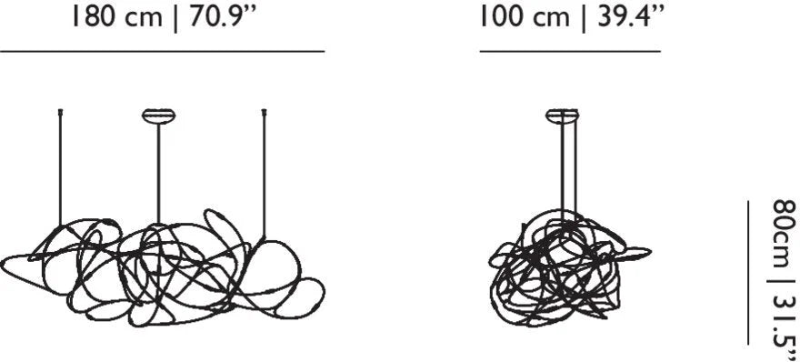 Moooi hanglamp Flock of Light - 31 - 31 lichtbronnen