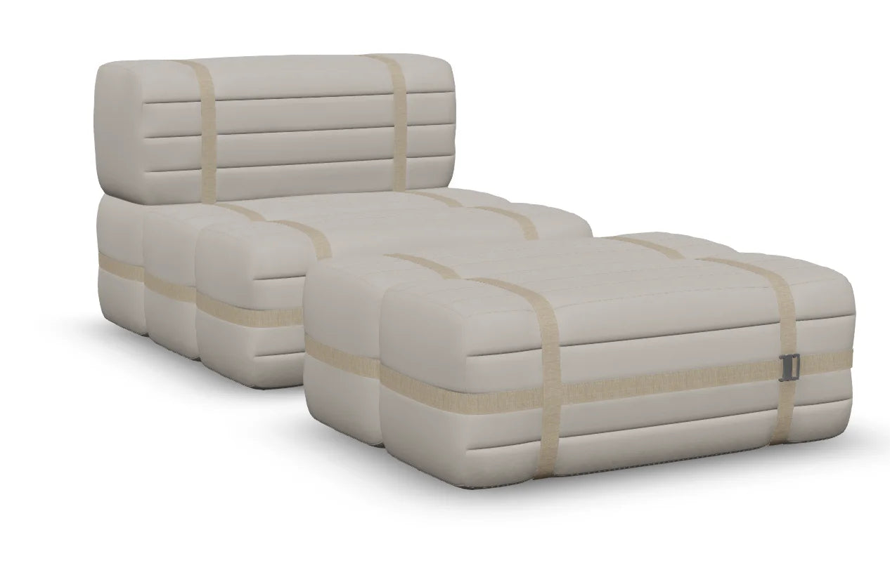 Moooi Haybale Lounge Chair met voetenbank