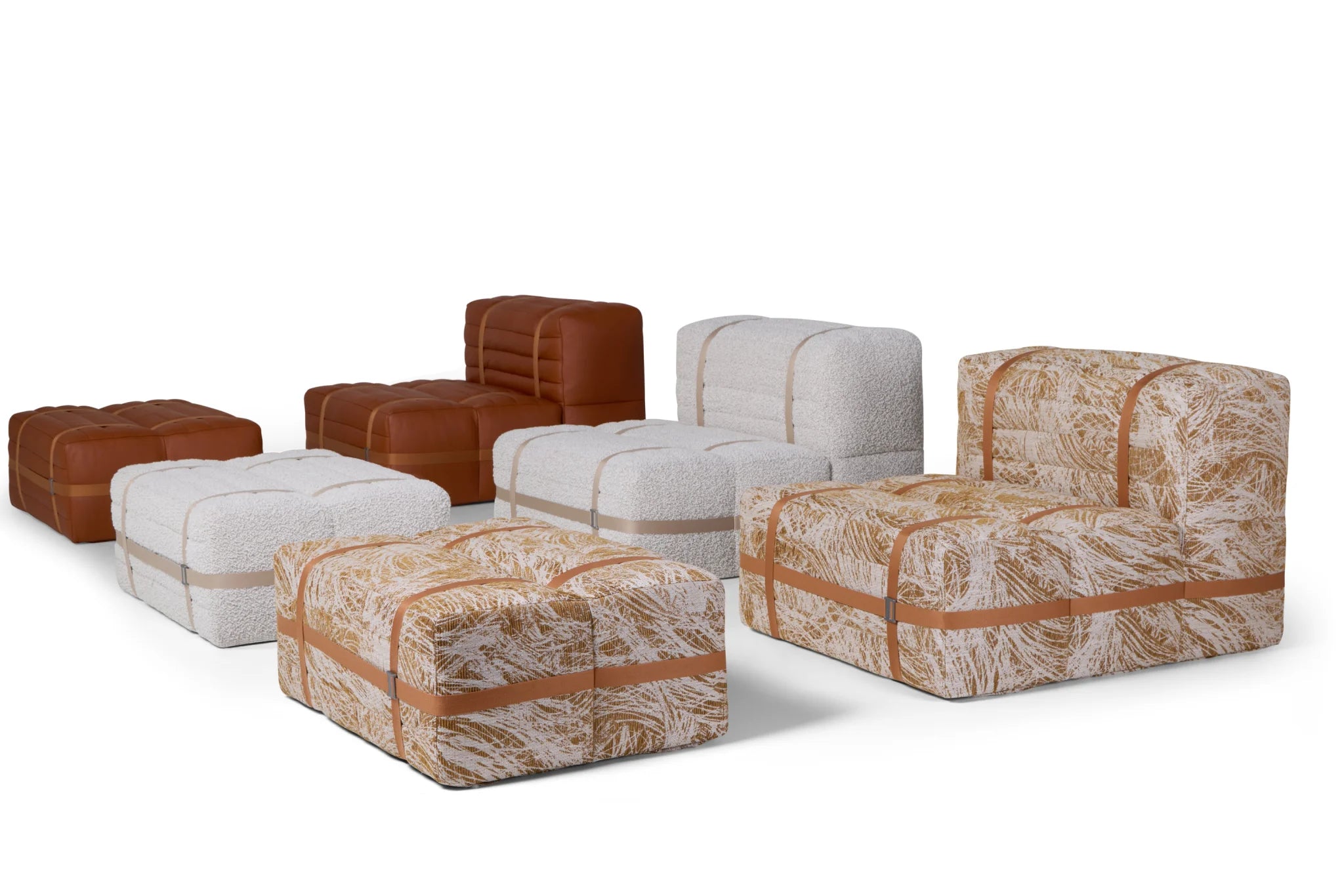 Moooi Haybale Lounge Chair met voetenbank